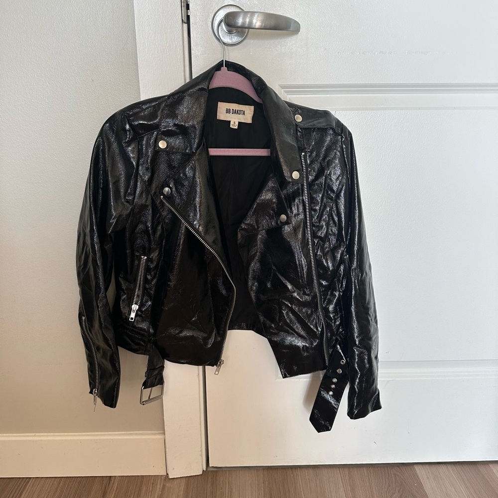 BB Dakota Women's Black Leather Jacket